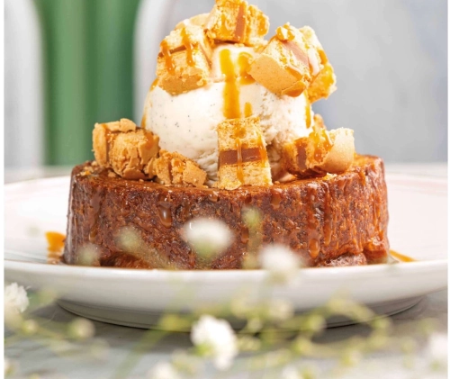 Vanilla caramel French toast