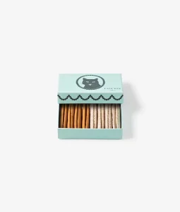 Premium Ladurée UAE Langues de Chat Gift Box with Delicate Biscuits Coated in Vanilla and Caramel Chocolate