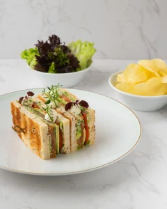 Club salmon - beautifully plated and ready to enjoy