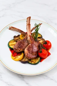 Grilled lamb cutlets