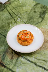 Smoked Salmon Croissant with dill cream cheese