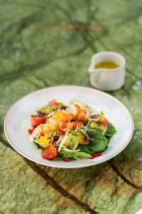 Lobster Salad with avocado and pomegranate
